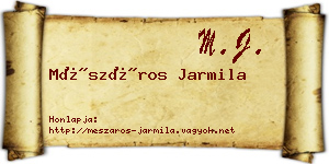 Mészáros Jarmila névjegykártya